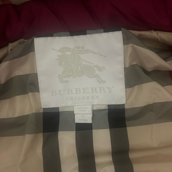 Burberry Kids Burgundy-Pinkish Puffer Jacket - Picture 6 of 8
